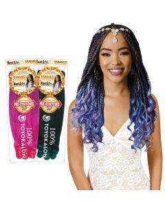 Rastafri Goddess Curl Braid Pre-stretched Color 1